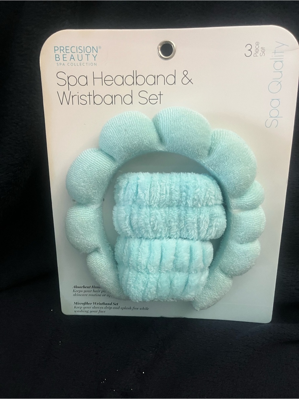 NWT Precision Beauty spa headband and wristband set. 💙💚